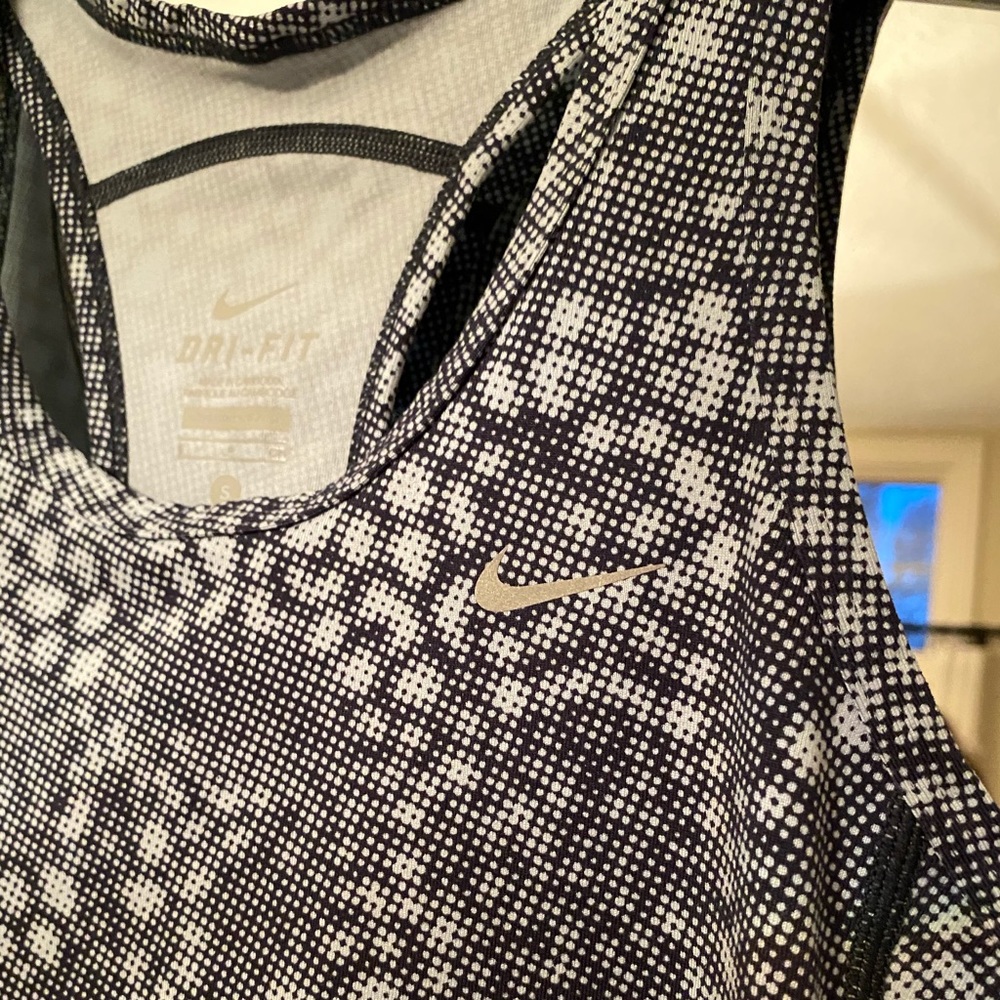 Nike Blue Speckled Workout Top